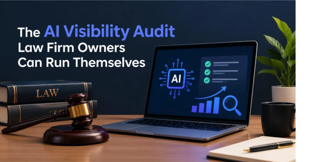 AI visibility audit law firm scorecard for a family law practice