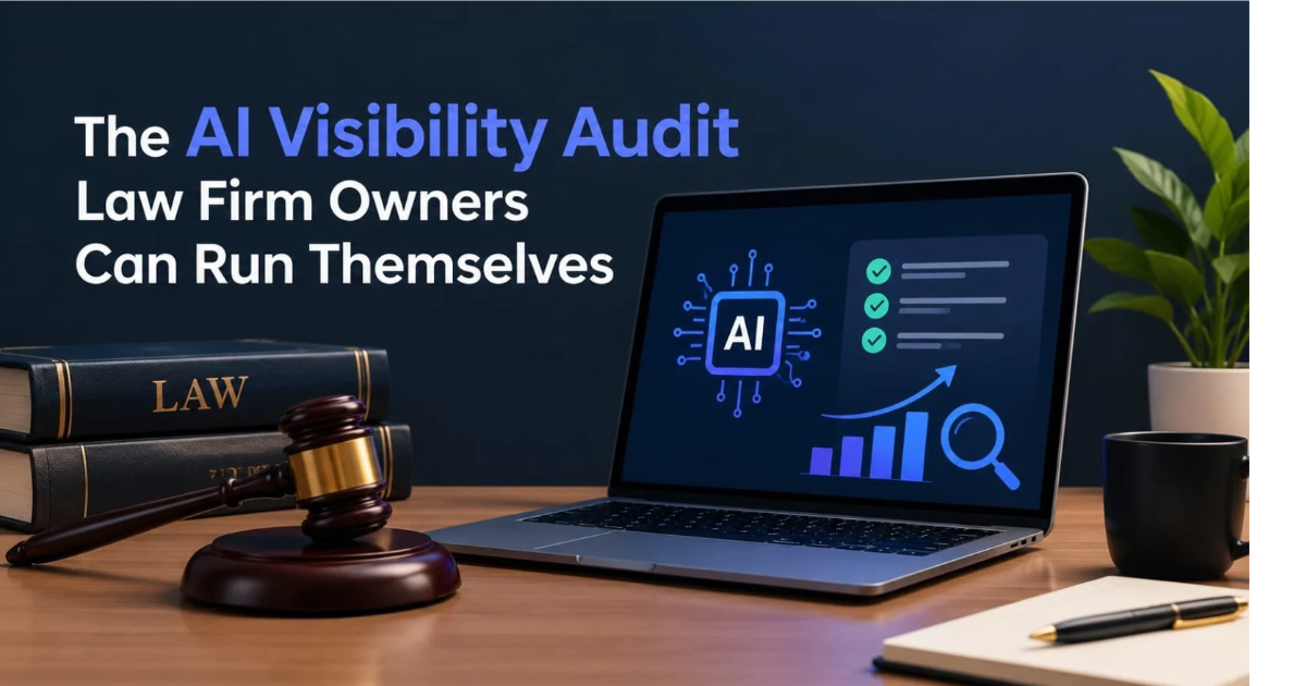 AI visibility audit law firm scorecard for a family law practice